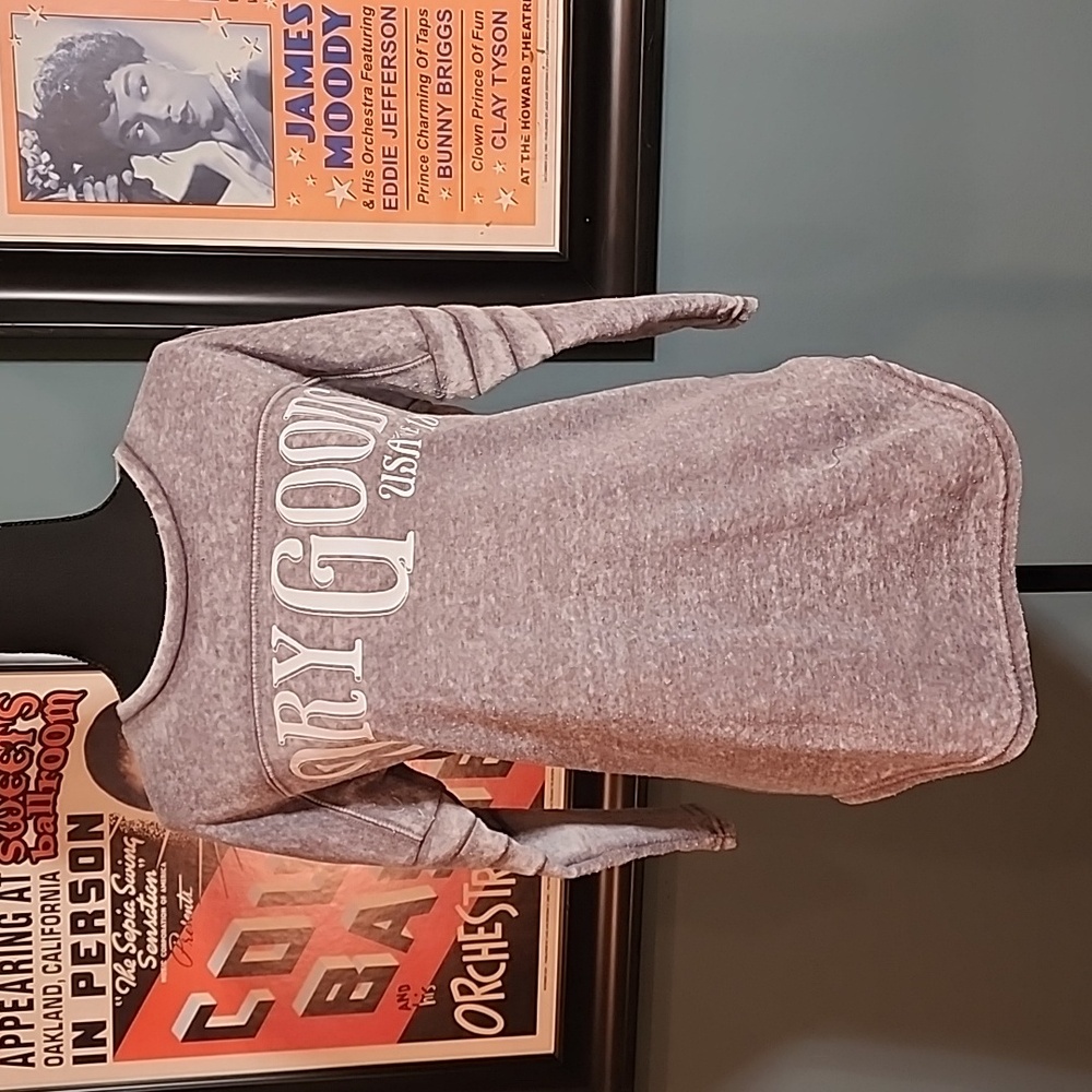 Chance or Fate Dry Goods  Gray And White Pullover 3/4 Long Sleeve Top  Womens XS